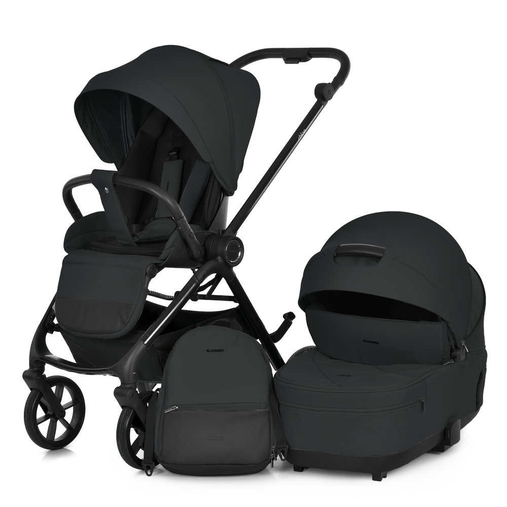 El Camino Chloe ME 1191-1 - дитячий візок 2в1, універсальна коляска • Black