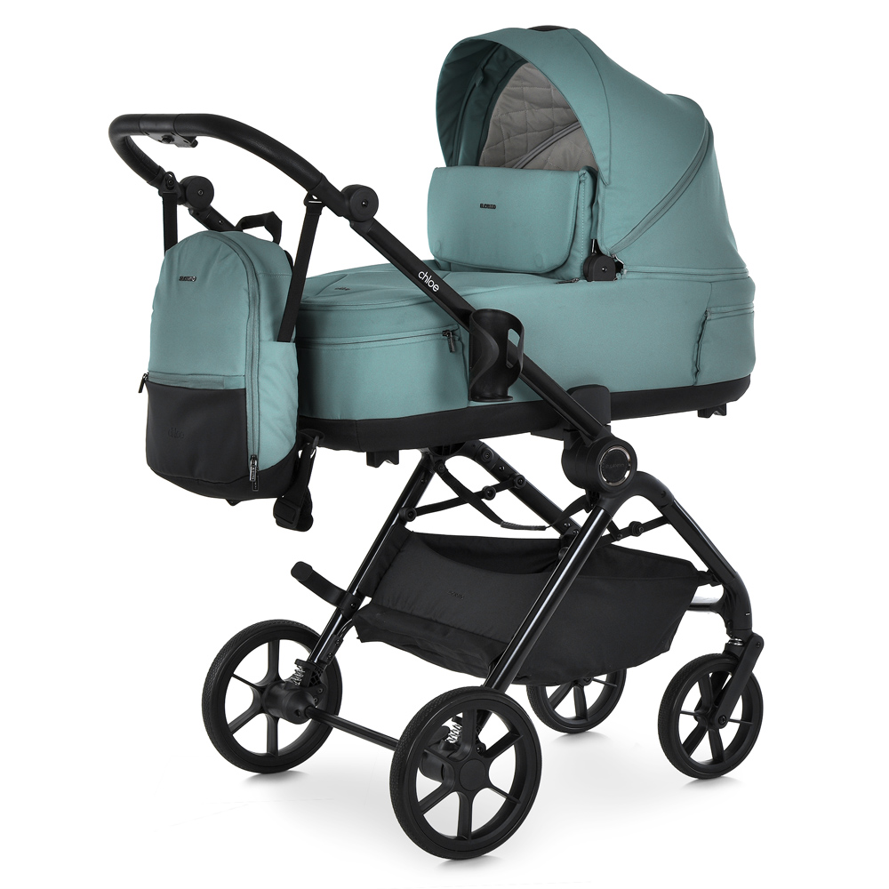 El Camino Chloe ME 1191-1 - дитячий візок 2в1, універсальна коляска • Emerald Green