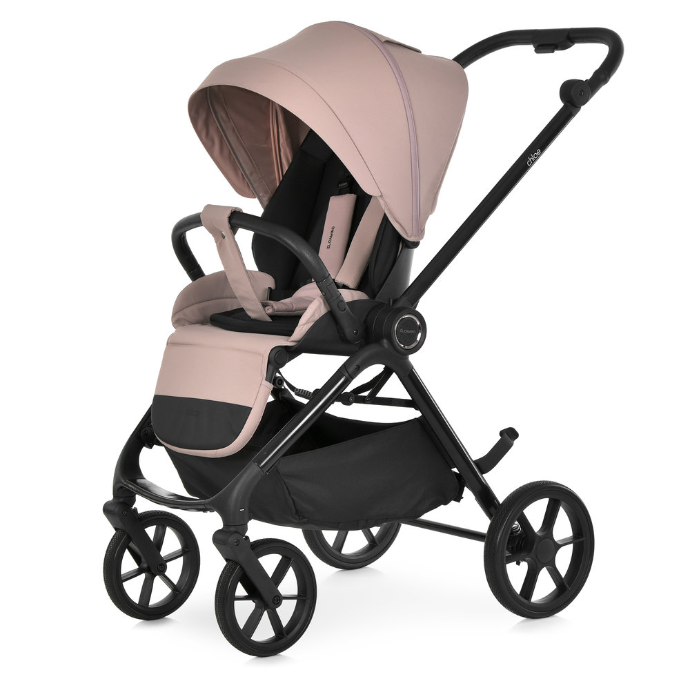 El Camino Chloe ME 1191-1 - дитячий візок 2в1, універсальна коляска • Nougat Beige El Camino Chloe ME 1191-1 - дитячий візок 2в1, універсальна коляска • Nougat Beige