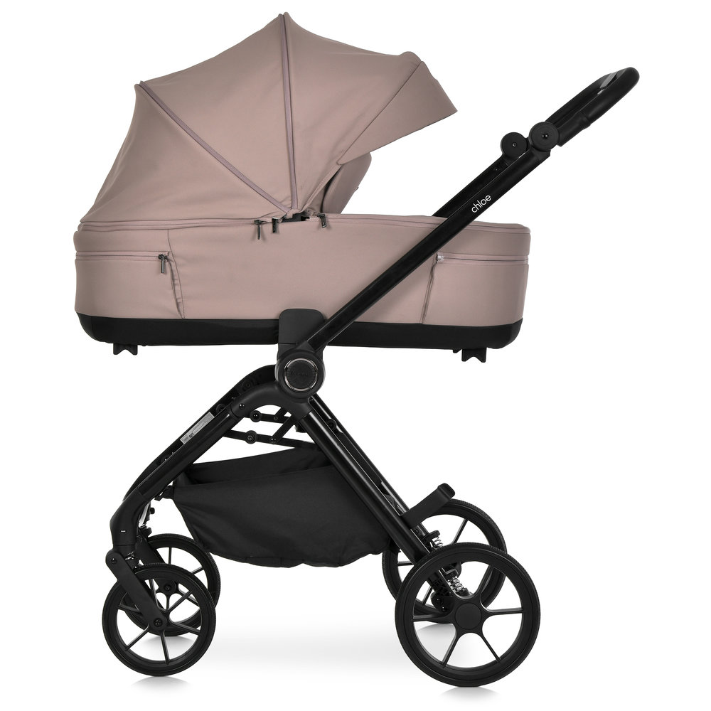 El Camino Chloe ME 1191-1 - дитячий візок 2в1, універсальна коляска • Nougat Beige El Camino Chloe ME 1191-1 - дитячий візок 2в1, універсальна коляска • Nougat Beige