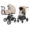 Carrello Ultra F CRL-6556 - дитяча коляска 2в1, люлька складається разом із рамою • Polar Beige