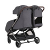 Carrello Link CRL-6533 - прогулянковий візок для двійні з автоматичним складанням • Cliff Grey