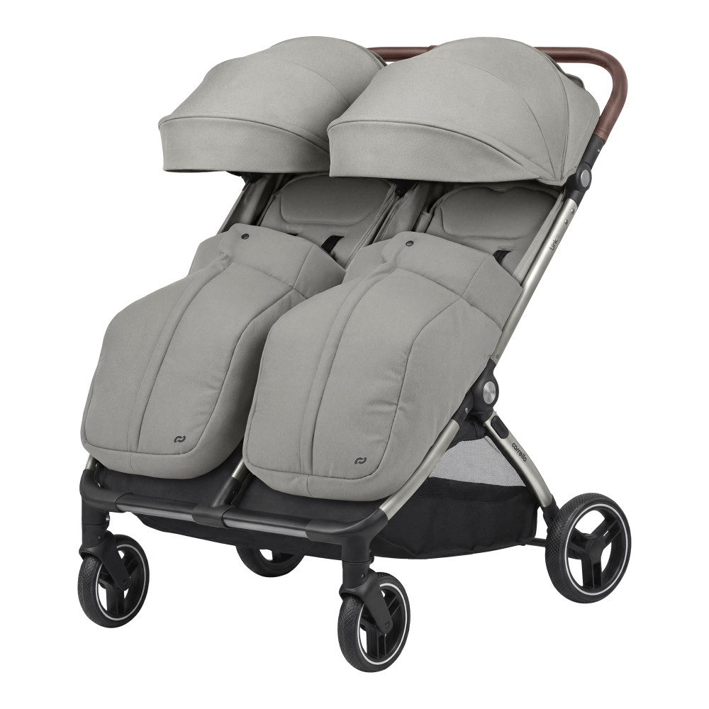 Carrello Link CRL-6533 - прогулочная коляска для двойни • Cliff Grey