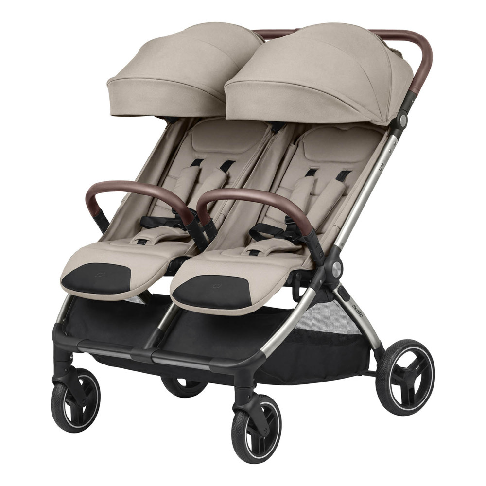 Carrello Link CRL-6533 - прогулянковий візок для двійні • Island Beige Carrello Link CRL-6533 - прогулянковий візок для двійні • Island Beige