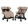 Carrello Link CRL-6533 - прогулочная коляска для двойни с автоматическим складыванием • Island Beige