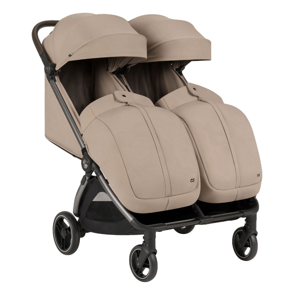 Carrello Link CRL-6533 - прогулянковий візок для двійні з автоматичним складанням • Island Beige Carrello Link CRL-6533 - прогулянковий візок для двійні з автоматичним складанням • Island Beige