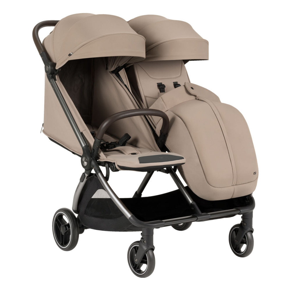 Carrello Link CRL-6533 - прогулянковий візок для двійні з автоматичним складанням • Island Beige Carrello Link CRL-6533 - прогулянковий візок для двійні з автоматичним складанням • Island Beige