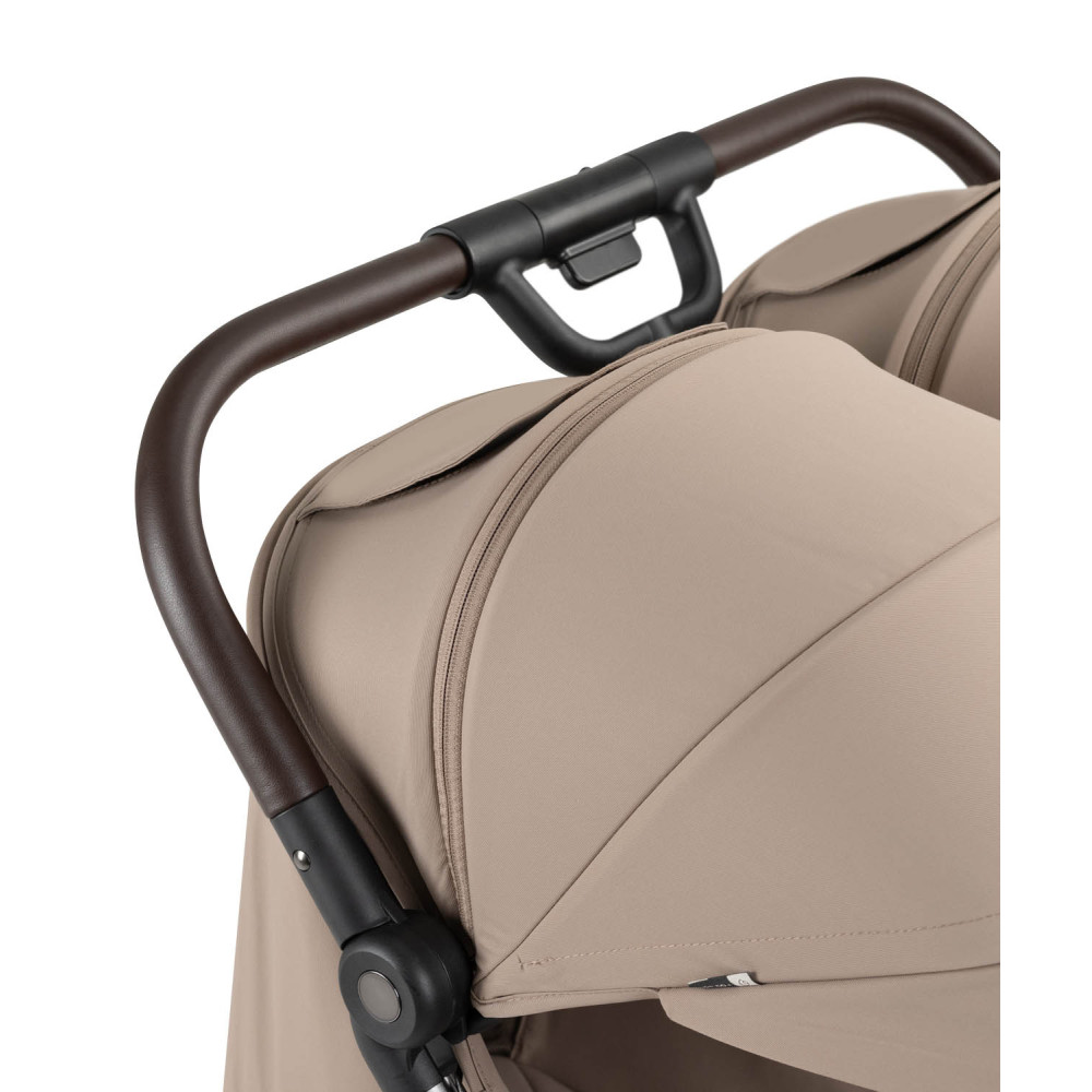 Carrello Link CRL-6533 - прогулянковий візок для двійні з автоматичним складанням • Island Beige Carrello Link CRL-6533 - прогулянковий візок для двійні з автоматичним складанням • Island Beige