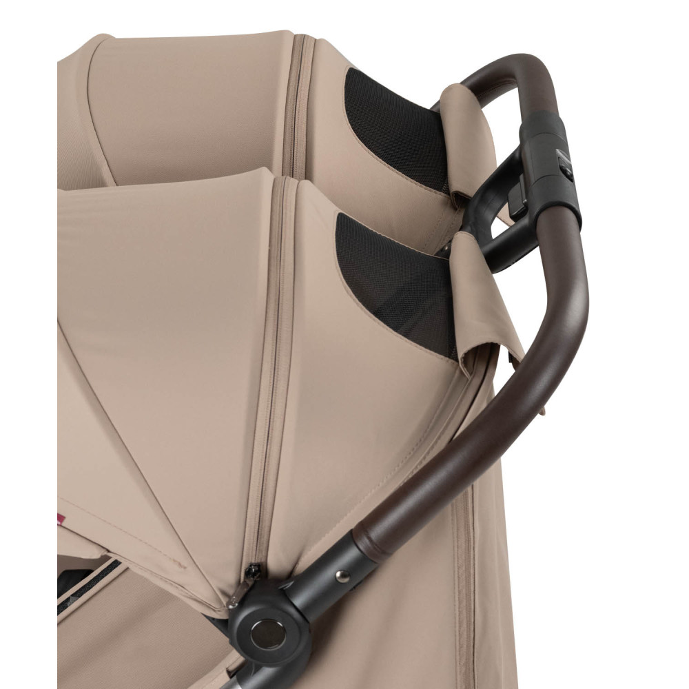 Carrello Link CRL-6533 - прогулянковий візок для двійні з автоматичним складанням • Island Beige Carrello Link CRL-6533 - прогулянковий візок для двійні з автоматичним складанням • Island Beige