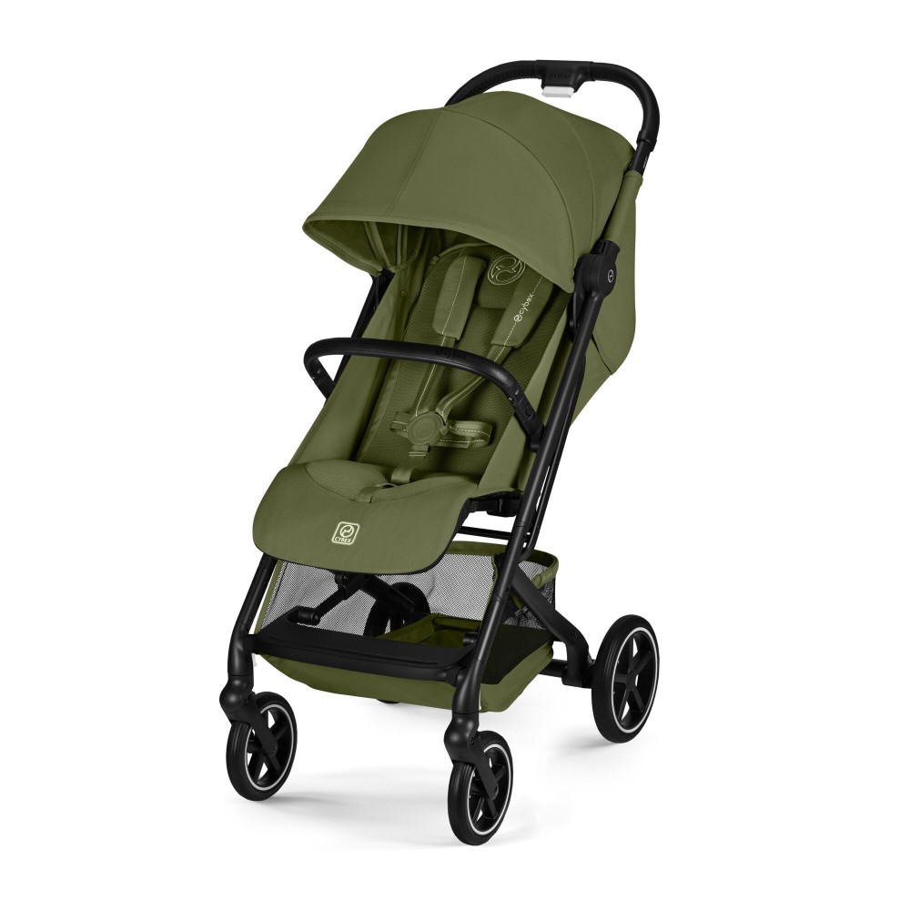 Cybex Beezy - прогулянкова коляска, компактний прогулянковий візок, з бампером • Moss Green