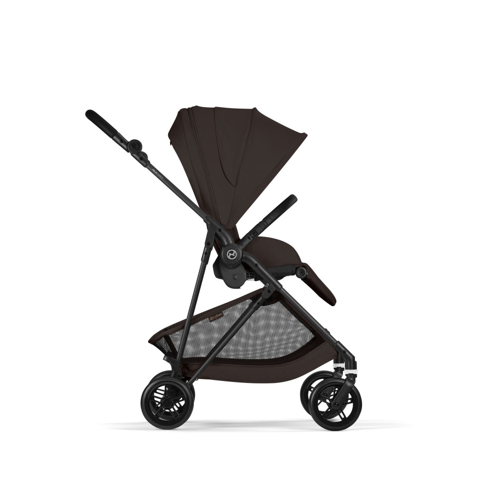 Cybex Melio Carbon - легкая прогулочная коляска с реверсивным сиденьем • Chocolate Brown Cybex Melio Carbon - легкая прогулочная коляска с реверсивным сиденьем • Chocolate Brown