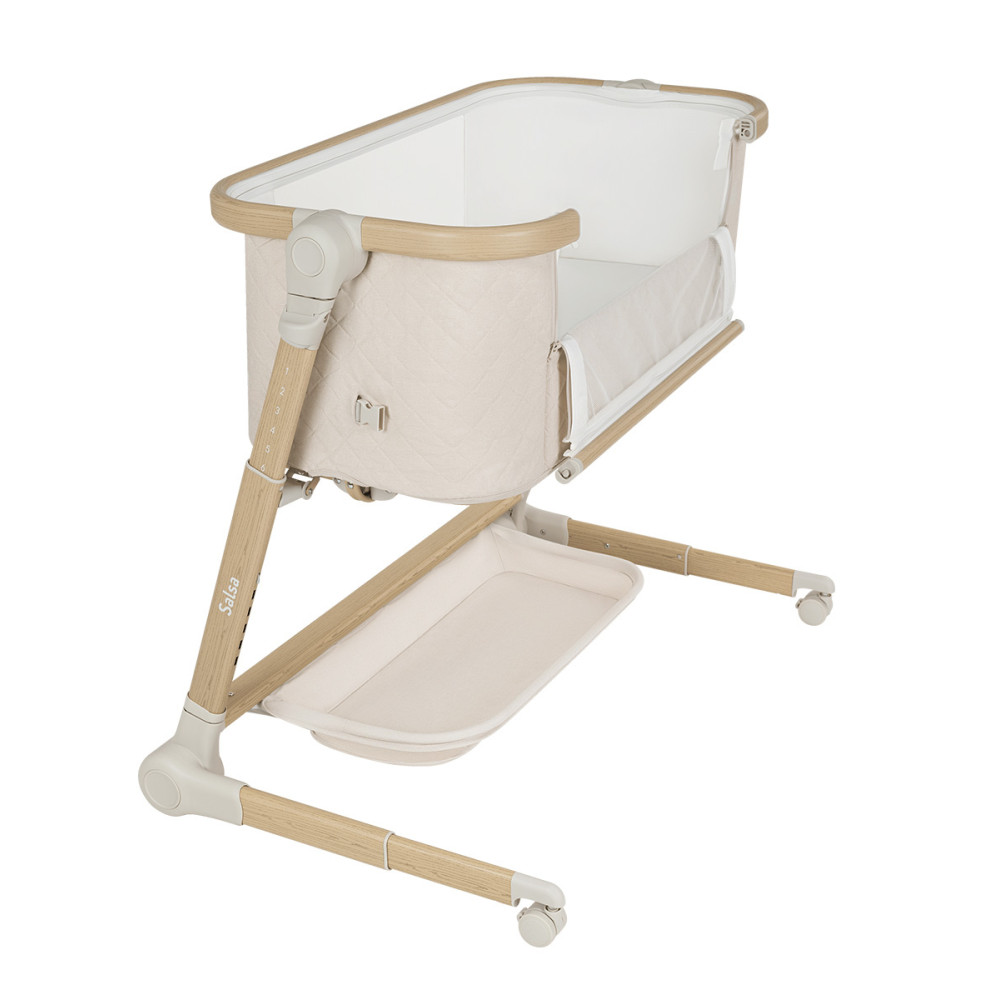 Carrello Salsa CRL-16507 - приставне ліжечко-колиска з електронним заколисуванням та голосовою активацією • Cremio Beige Carrello Salsa CRL-16507 - приставне ліжечко-колиска з електронним заколисуванням та голосовою активацією • Cremio Beige