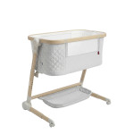 Carrello Salsa CRL-16507 - компактне приставне ліжечко від народження • Velora Grey