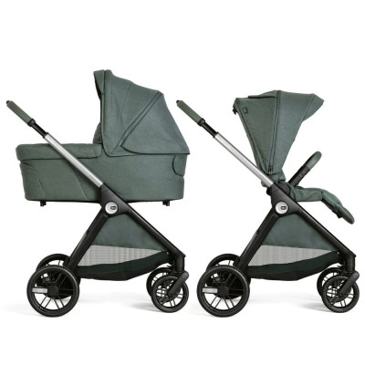 Chicco Bellagio 2 - коляска 2 в 1, из натуральных бамбуковых волокон, мягкая амортизация, телескопическая родительская ручка, легко складывается • Green (87183.33.01) Chicco Bellagio 2 - коляска 2 в 1, из натуральных бамбуковых волокон, мягкая амортизация, телескопическая родительская ручка, легко складывается • Green (87183.33.01)