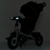 Turbo Trike MT 1007-1 - дитячий триколісний велосипед з батьківською ручкою, поворотне сидіння, пульт ДК • Чорний