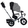 Turbo Trike MT 1007-1 - дитячий триколісний велосипед з батьківською ручкою, поворотне сидіння, пульт ДК • Чорний