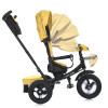 Turbo Trike MT 1007-10 - дитячий триколісний велосипед з батьківською ручкою, поворотне сидіння, пульт ДК • Жовтий