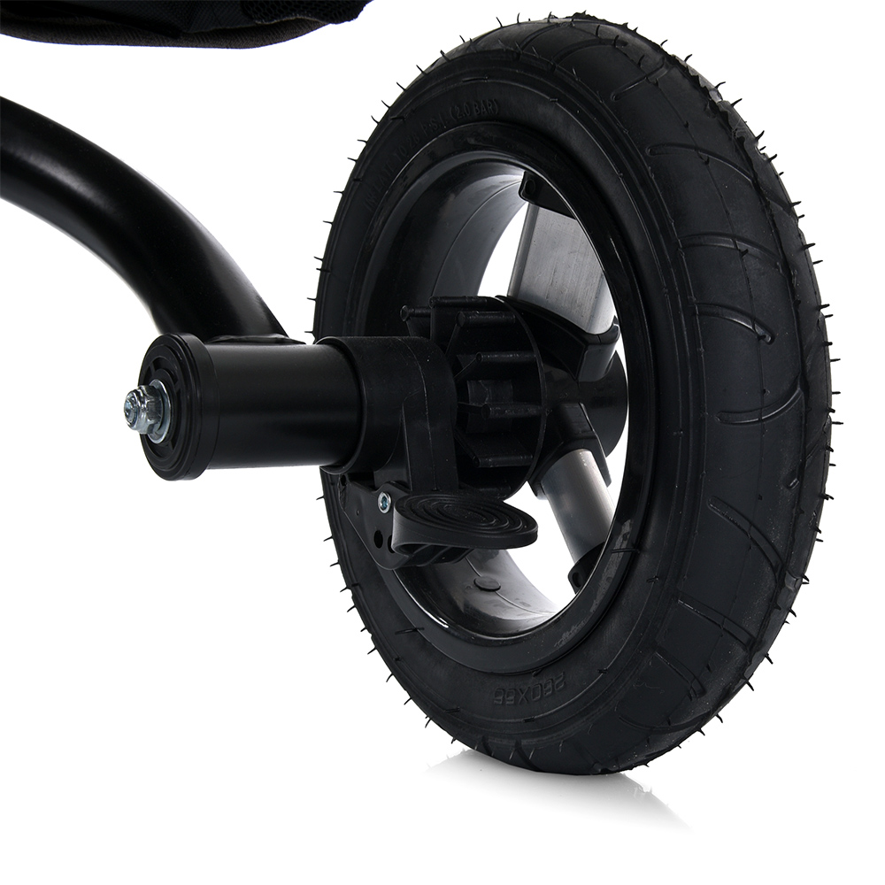 Turbo Trike MT 1007-10 - дитячий триколісний велосипед з батьківською ручкою, поворотне сидіння, пульт ДК • Жовтий