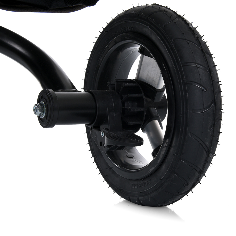 Turbo Trike MT 1007-9 - дитячий триколісний велосипед з батьківською ручкою, поворотне сидіння, пульт ДК • Темно-синій