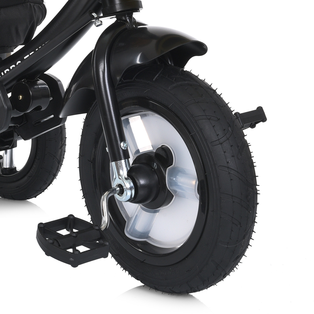 Turbo Trike MT 1007-9 - дитячий триколісний велосипед з батьківською ручкою, поворотне сидіння, пульт ДК • Темно-синій