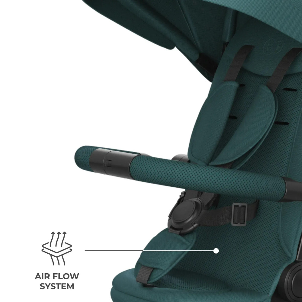 Kinderkraft Aston 2 Plus - дитячий триколісний велосипед із батьківською ручкою 6в1, поворотне сидіння • Green (KRASTO02GREPL00)