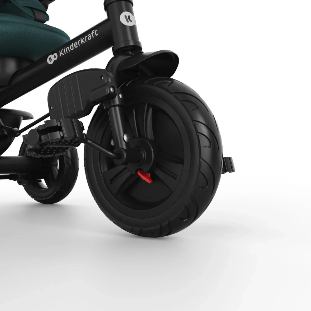 Kinderkraft Aston 2 Plus - дитячий триколісний велосипед із батьківською ручкою 6в1, поворотне сидіння • Green (KRASTO02GREPL00)