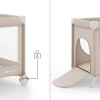  Kinderkraft Leody UP - дитяче дорожнє ліжечко 2в1 з легким складанням • Beige (KCLEODUPBEG0000)
