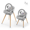 Kinderkraft Fini Up - стульчик для кормления, шезлонг, детский стульчик до 20 кг • Grey (KHFINIUPGRY0000)