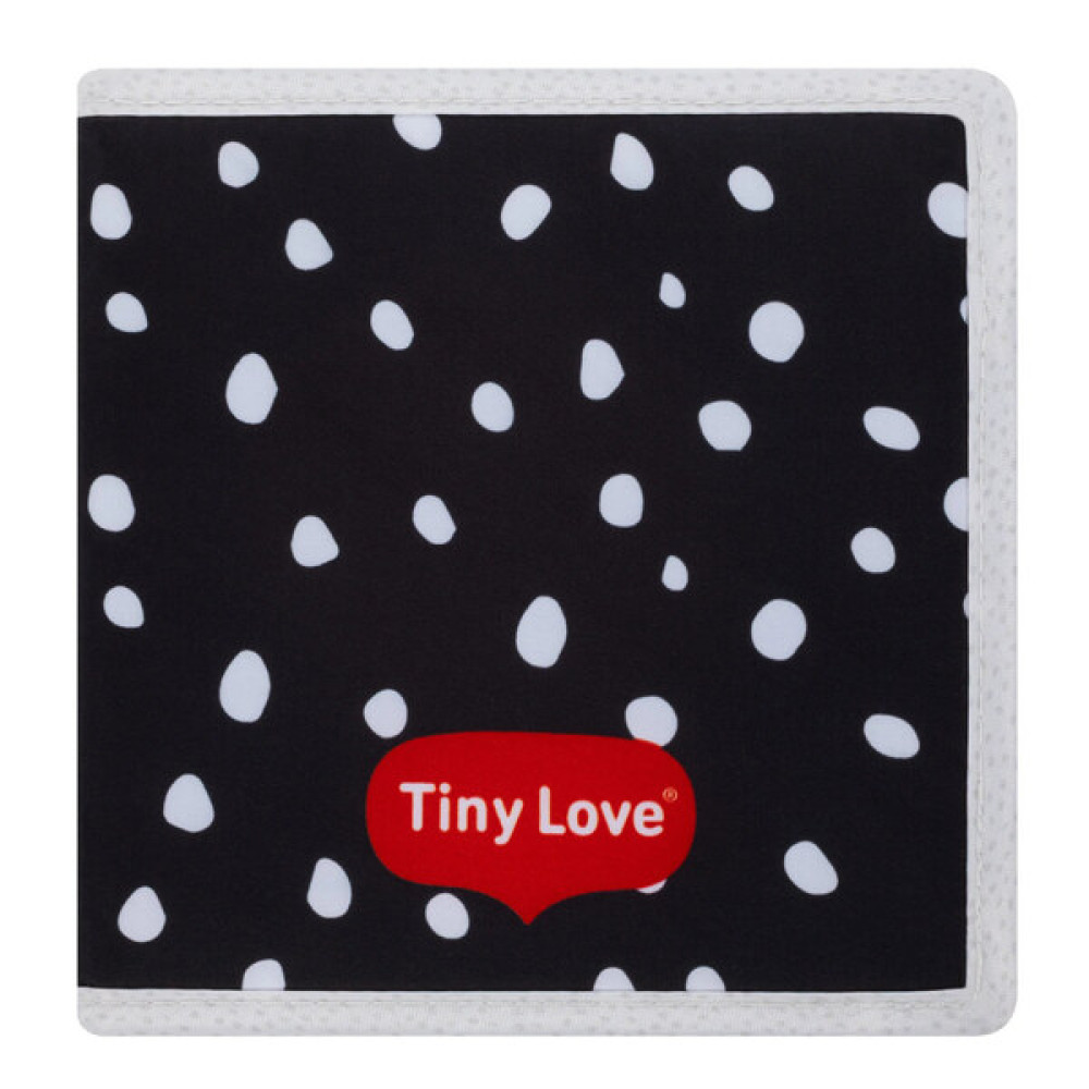 Tiny Love Born to Party - двусторонняя книжечка-бортик с интерактивными элементами, коллекция Born to Party, с рождения • Черно-белая и цветная сторона (1602000030)