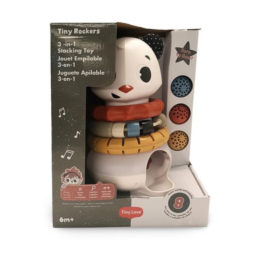 Tiny Love Rock N Roll - развивающая музыкальная игрушка-пирамидка 3в1, коллекция Rock N Roll, от 6 месяцев • Разноцветная (1507106830)