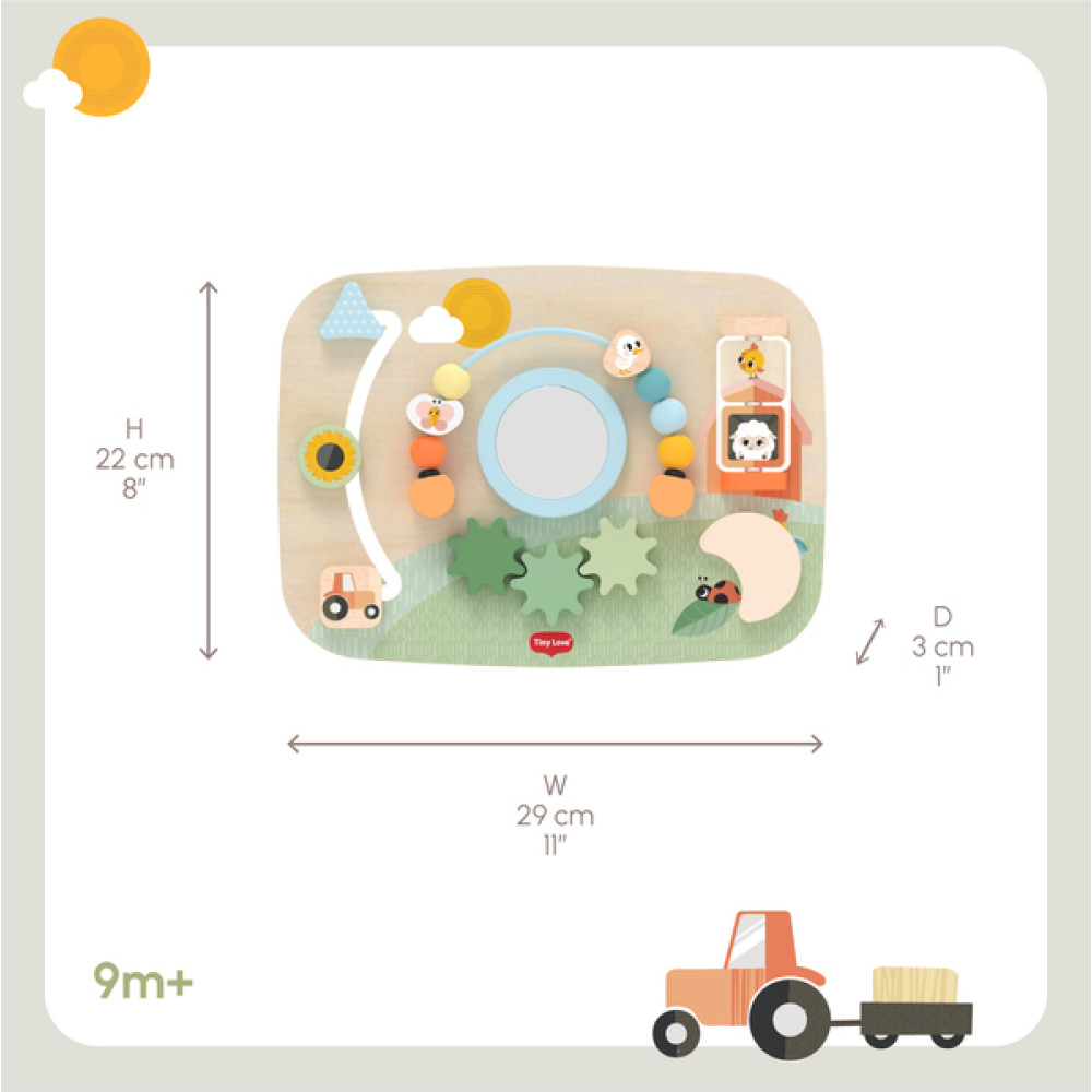 Tiny Love Farmers Funday - розвиваюча дерев'яна дошка-бізіборд, колекція Farmers Funday, від 9 місяців • Різнокольорова (1511106830) Tiny Love Farmers Funday - розвиваюча дерев'яна дошка-бізіборд, колекція Farmers Funday, від 9 місяців • Різнокольорова (1511106830)