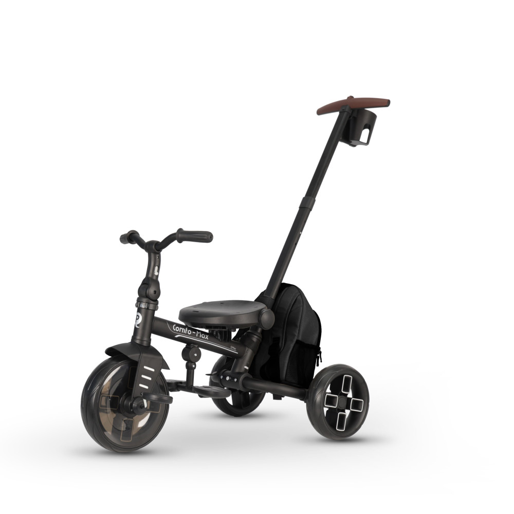 Qplay Comfo Max T70 - детский трехколесный складной велосипед 7в1 • Black