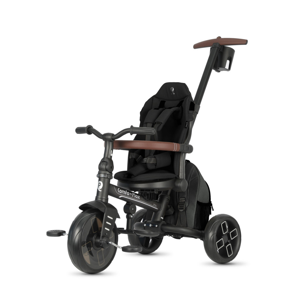 Qplay Comfo Max T70 - детский трехколесный складной велосипед 7в1 • Black