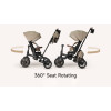 Qplay Comfo Max T70 - детский трехколесный складной велосипед 7в1 • Brown