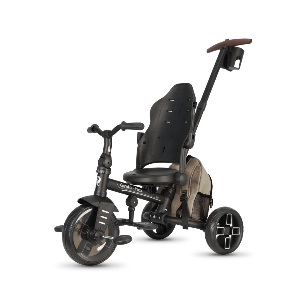 Qplay Comfo Max T70 - детский трехколесный складной велосипед 7в1 • Brown