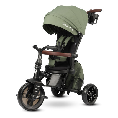 Qplay Comfo Max T70 - дитячий триколісний складаний велосипед 7в1 • Green