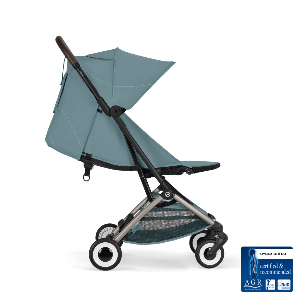 Cybex Orfeo - легкая прогулочная коляска для путешествий, складывается до размера ручной клади • Stormy Blue Cybex Orfeo - легкая прогулочная коляска для путешествий, складывается до размера ручной клади • Stormy Blue