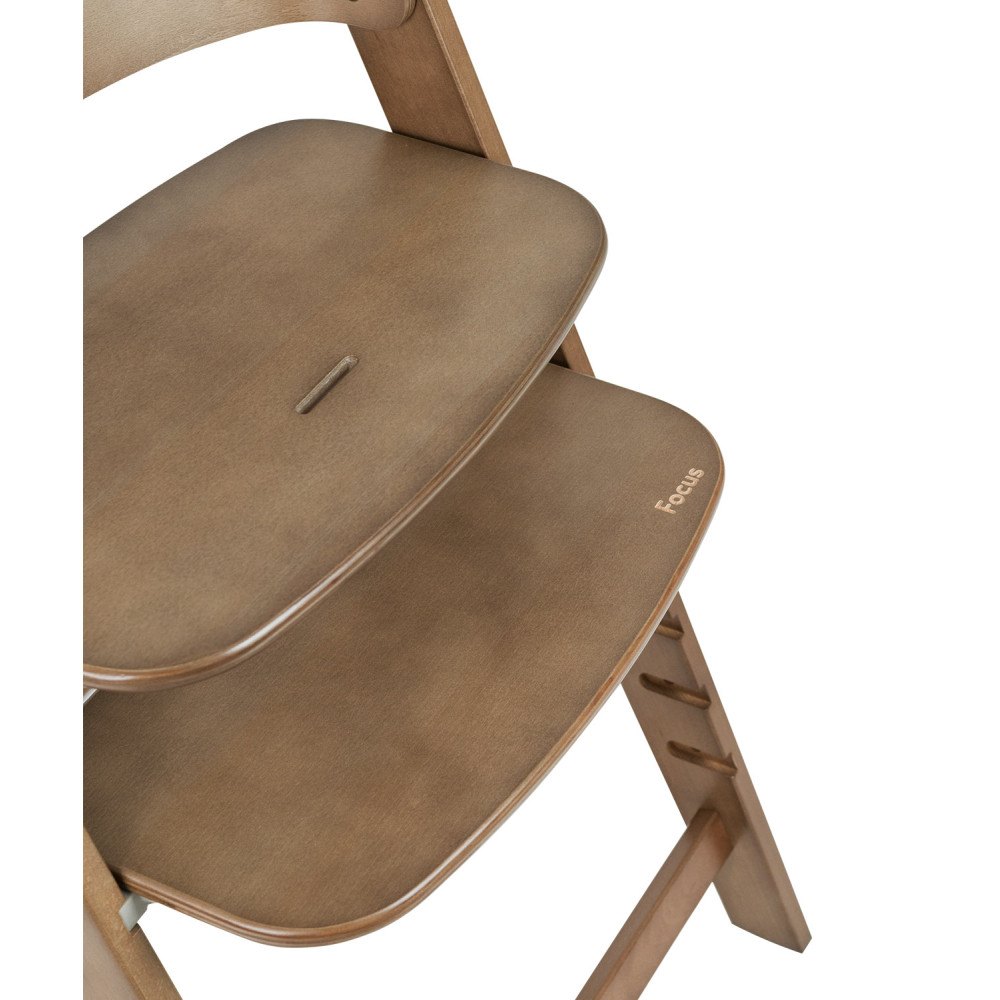 Carrello Focus CRL-16801 - дерев’яний стільчик-трансформер для годування, шезлонг для новонародженого, витримує навантаження до 130 кг • Croissant Beige