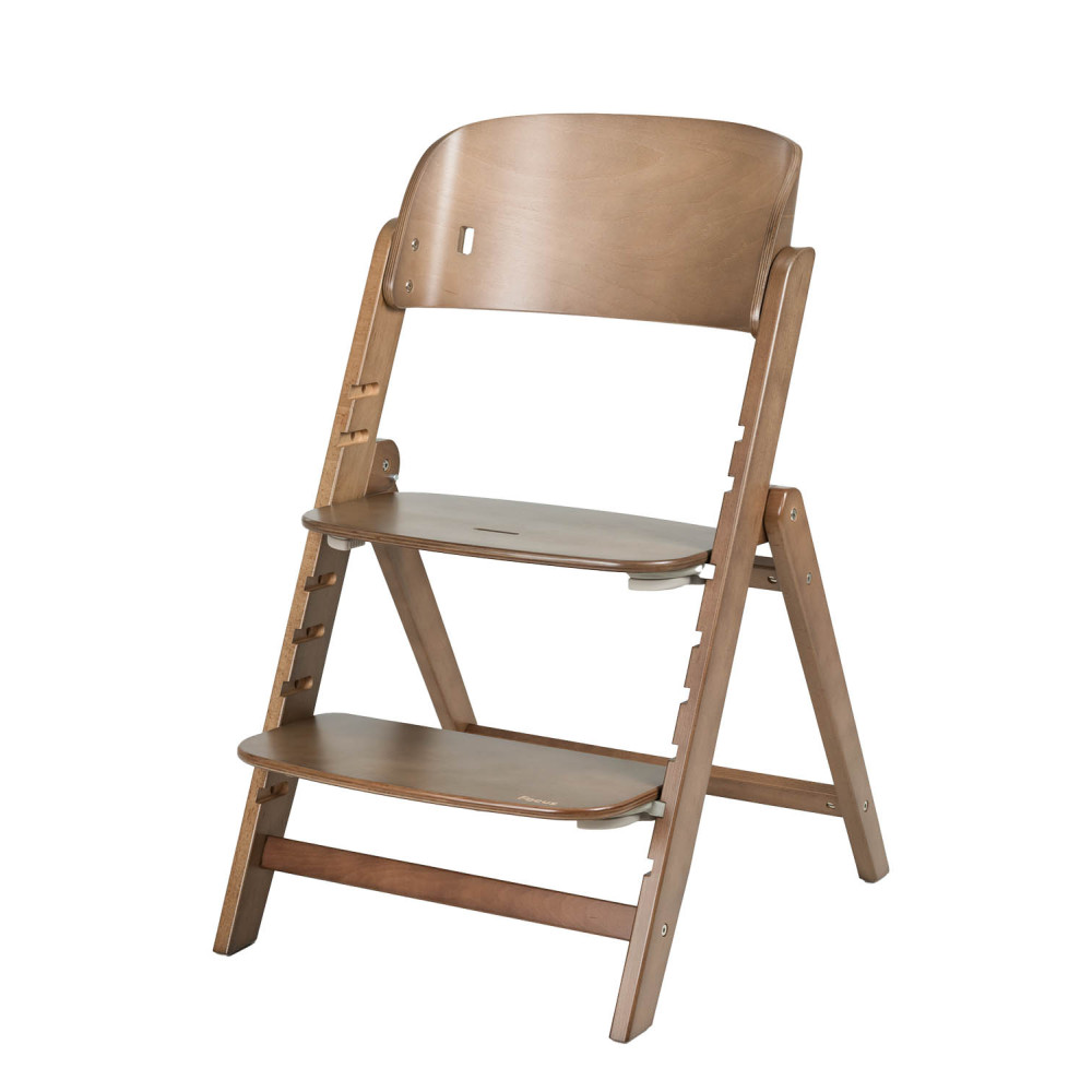 Carrello Focus CRL-16801 - дерев’яний стільчик-трансформер для годування, шезлонг для новонародженого, витримує навантаження до 130 кг • Moka Brown