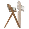 Carrello Focus CRL-16801 - деревянный стульчик-трансформер для кормления, шезлонг для новорожденного, выдерживает нагрузку до 130 кг • Sahara Beige