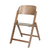 Carrello Focus CRL-16801 - деревянный стульчик-трансформер для кормления, шезлонг для новорожденного, выдерживает нагрузку до 130 кг • Sahara Beige