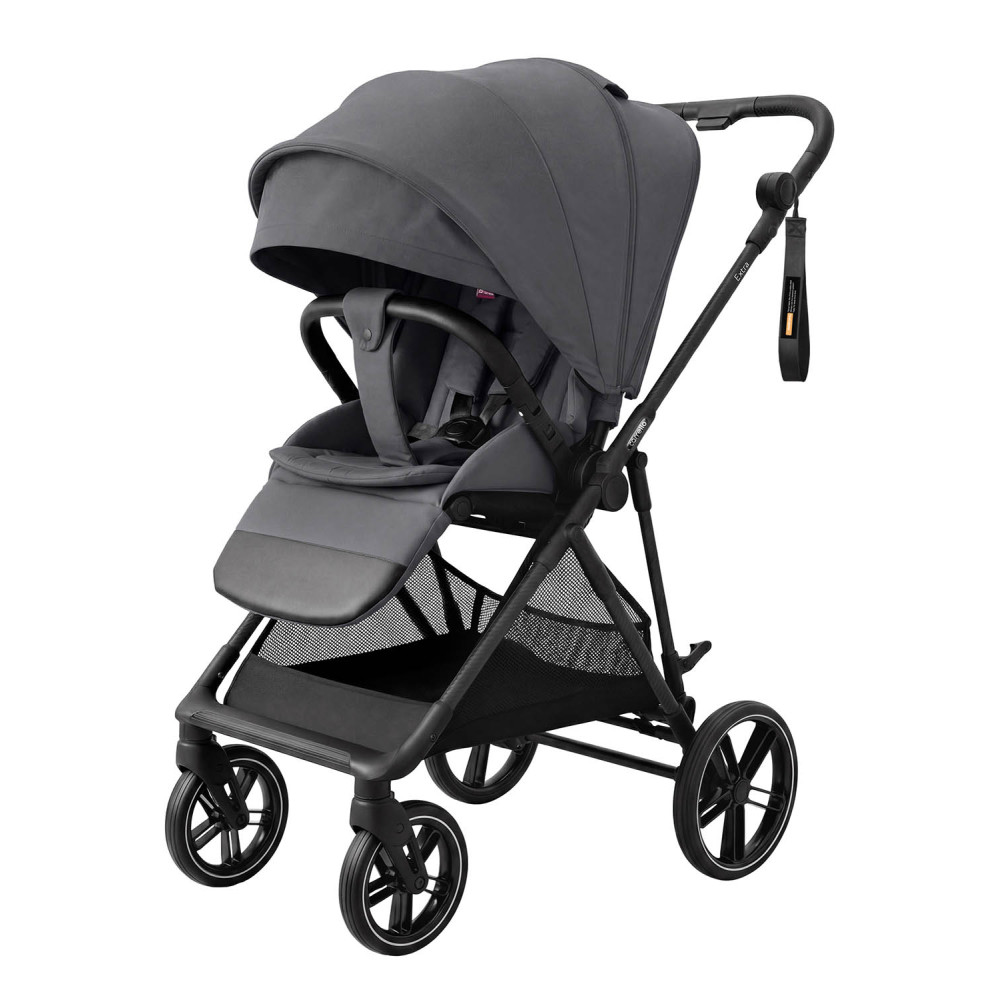 Carrello Extra CRL-5532 - легкая прогулочная коляска с реверсивным блоком • Chrome Grey