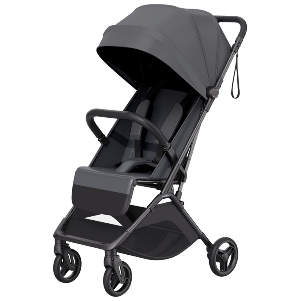 Carrello Solo CRL-5531 - легка прогулянкова коляска, компактний візок • Chrome Grey