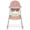 Bambi M 6302 - стульчик для кормления, складной, экокожа • Pink