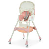 Bambi M 6302 - стульчик для кормления, складной, экокожа • Pink
