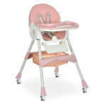 Bambi M 6302 - стульчик для кормления, складной, экокожа • Pink Bambi M 6302 - стульчик для кормления, складной, экокожа • Pink