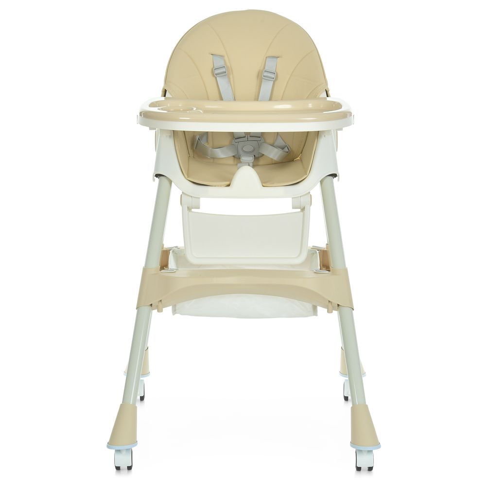 Bambi M 6302 - стільчик для годування, складний, екошкіра • Beige Bambi M 6302 - стільчик для годування, складний, екошкіра • Beige