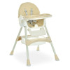 Bambi M 6302 - стільчик для годування, складний, екошкіра • Beige