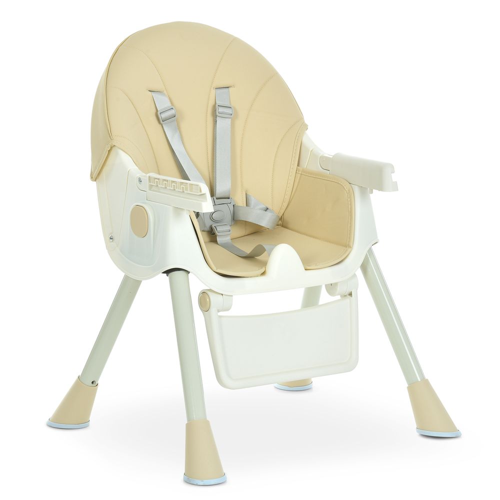 Bambi M 6302 - стільчик для годування, складний, екошкіра • Beige Bambi M 6302 - стільчик для годування, складний, екошкіра • Beige