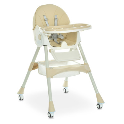 Bambi M 6302 - стульчик для кормления, складной, экокожа • Beige Bambi M 6302 - стульчик для кормления, складной, экокожа • Beige